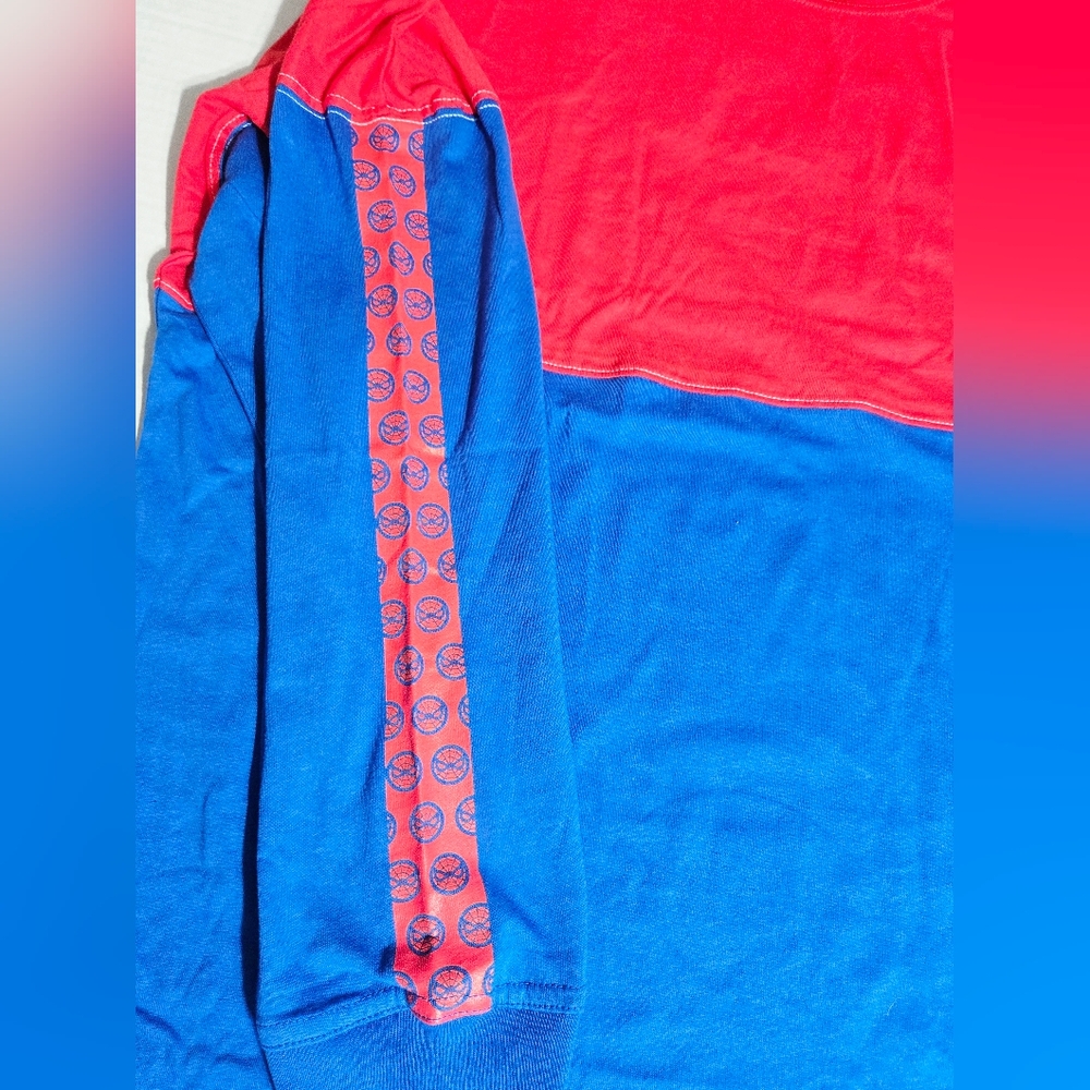 Universal Studios Marvel Glitter Amazing SpiderMan Long Sleeve Shirt Size 2XL - Picture 3 of 11